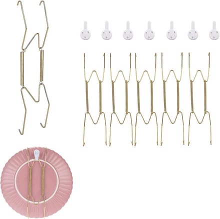 SolidKeus - Set van 6 Wandhaak Hangers voor Decoratieve Borden