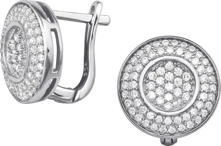 Montebello Oorbellen Eira - 925 Zilver Gerhodineerd - Rond - Ø13mm