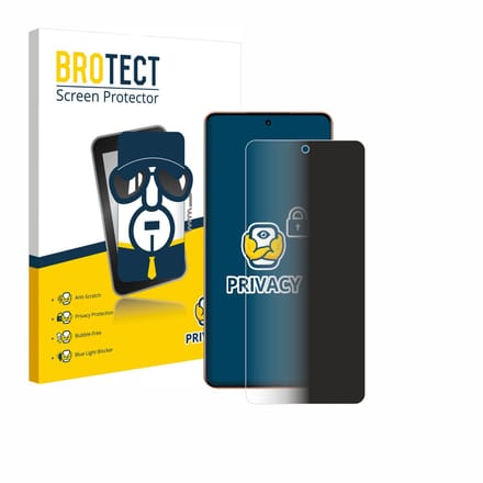 BROTECT - privacy screenprotector voor realme P4 Pro - Folie Beschermfolie Blauwlichtfilter