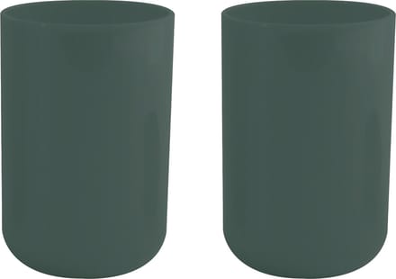 MSV Drinkbeker/limonadebeker - 4x - PS kunststof - donkergroen - 490 ml - camping bekers