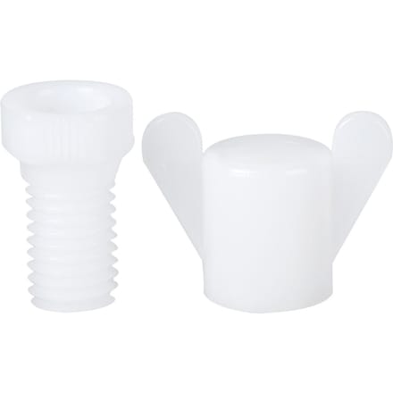 Jeu d'écrous et de vis en plastique pour équipement de fixation de fenêtre de ventilation Accessoires de ferme Blanc 100 pièces