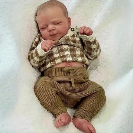 Realistische Siliconen Babypop Jongen 45 cm - Levensgroot en Anatomisch Correct Pasgeboren