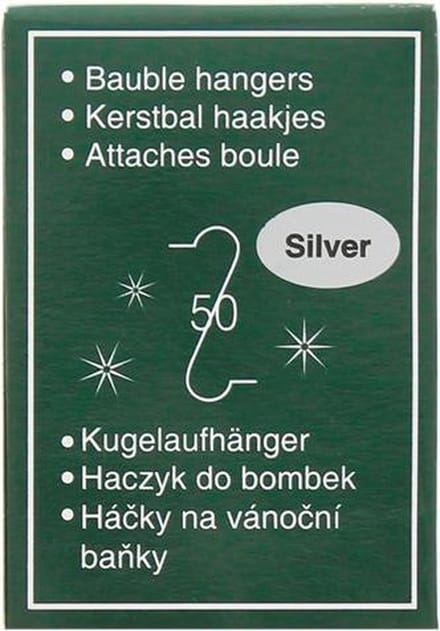 Kerstbalhaakjes 50 stuks van WDMT - kerstboomhaakjes