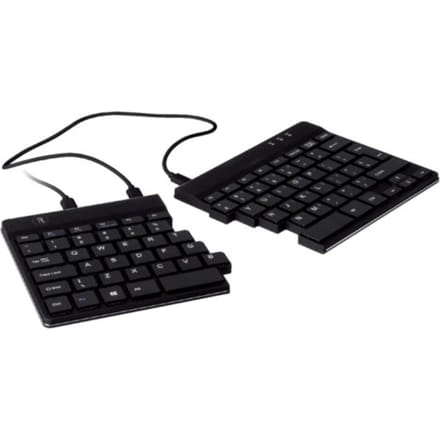 R-Go Split - Ergonomisch Toetsenbord - Pauze-indicator - Gesplitst - Ultradun - US QWERTY - Zwart