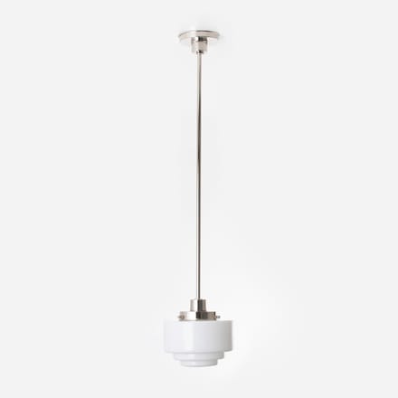 Hanglamp Getrapt Ø 20 20's Nikkel - Art Deco Trade