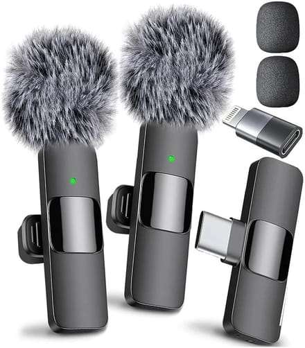 Innovastore Draadloze microfoon - Lavaliermicrofoon - Podcast microfoon - Audio-opnamemicrofoon -