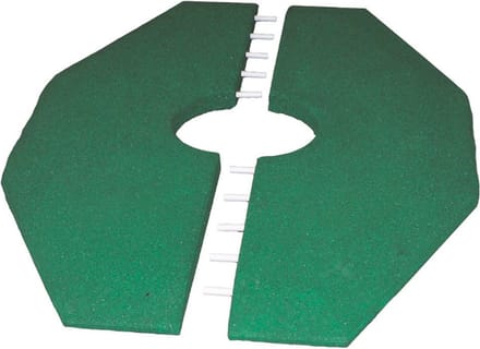 Rubbertegels voor Wipkip Groen - 90 x 129 cm - Dikte 50 mm