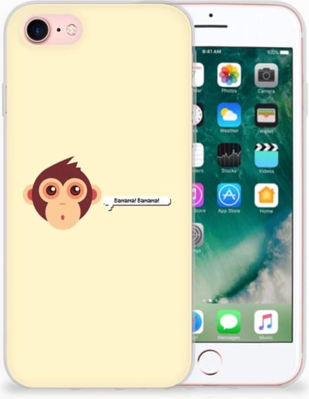 iPhone SE 2022 | SE 2020 | 8 | 7 Telefoonhoesje met Naam Monkey