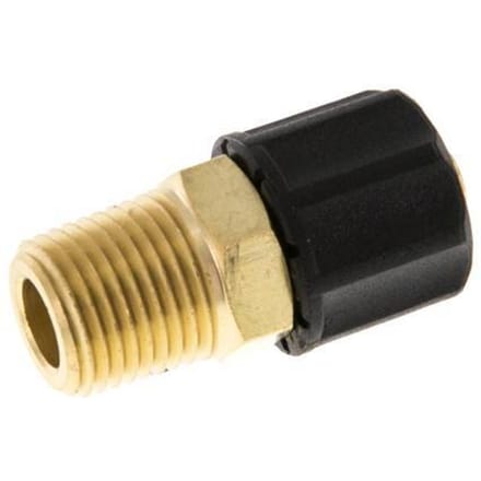 6x4 & 1/8''NPT Messing Rechte Opsteekkoppeling Buitendraad [2 Stuks]
