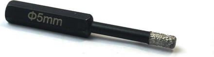 Ivana Diamanttegelboor Zwart 6-Kant 5.0mm