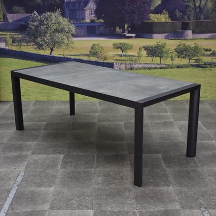Dexter dining tuintafel 194x90xH74,5 cm antraciet
