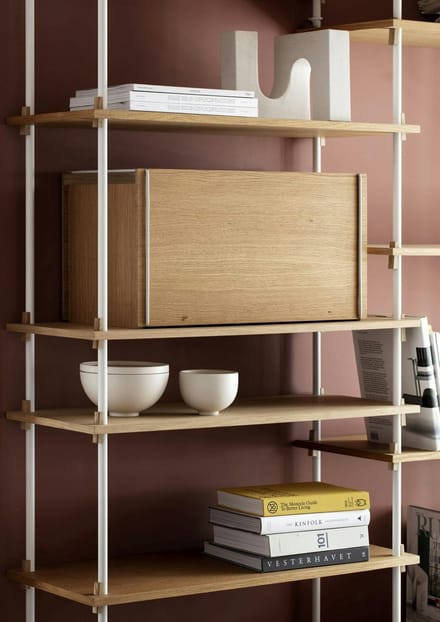 Moebe Storage box - wood, white