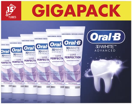 Oral-B 3DWhite Advanced Luxe Perfection Tandpasta - 15x75ml