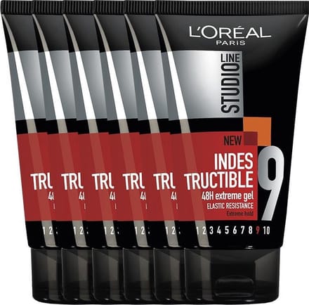 L’Oréal Paris Studio Line Indestructible 48H Extreme Gel - 6 x 150 ml - Gel