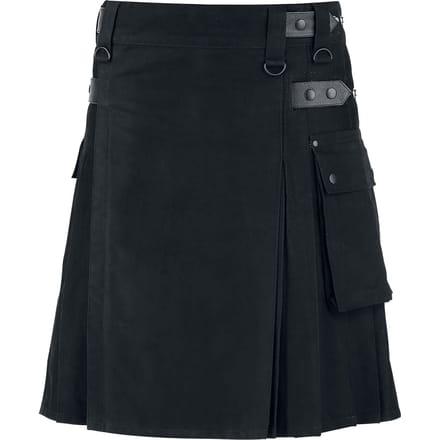 Black Premium by EMP - Gothic Midirok - Kilt - S tot 3XL - voor Mannen - zwart