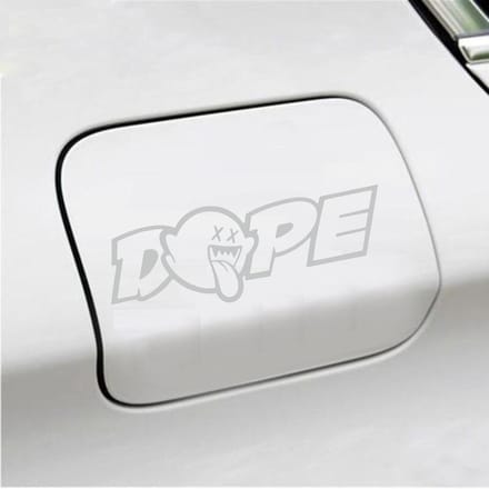 Bumpersticker - Dope - 7 X 20 - Licht Grijs