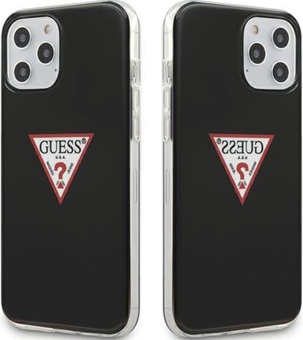 Guess GUHCP12MPCUCTLBK Triangle Collection Hulle fur iPhone 12/12 Pro 6,1" schwarz