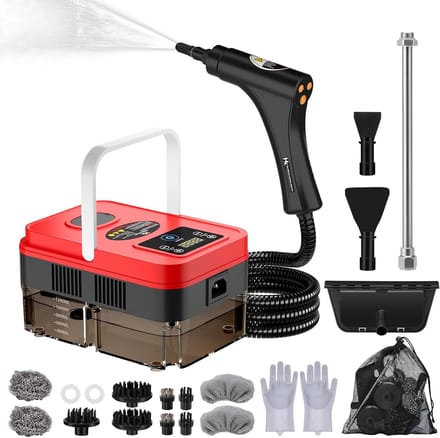 Krachtige Stoomreiniger met 20 Accessoires en LCD-Display voor Grondige Thuisreiniging