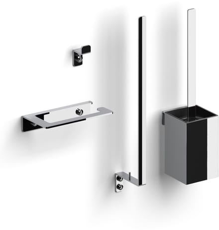 Clou Fold toilet accessoireset, chroom