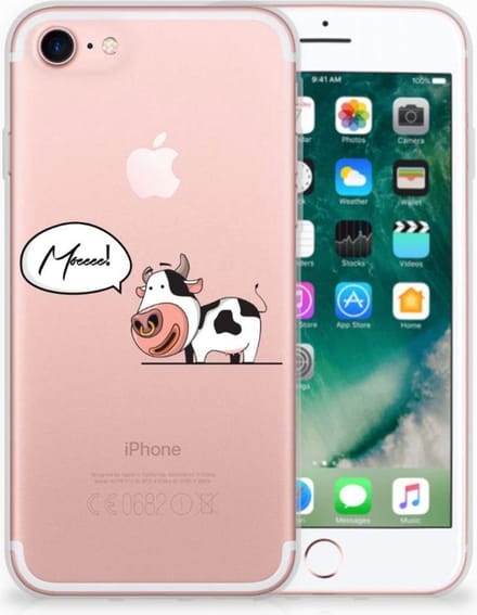 iPhone SE 2022 | SE 2020 | 8 | 7 Telefoonhoesje met Naam Cheeky Cow