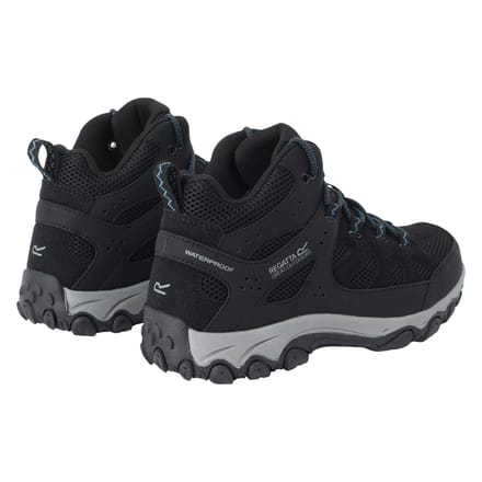 Regatta Dames/Dames Edgepoint IV Mid Cut Wandelschoenen (Zwart/stormblauw)