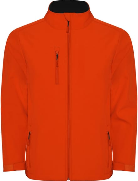 Premium Soft shell jas Fire Orange Nebraska Unisex merk Roly maat L
