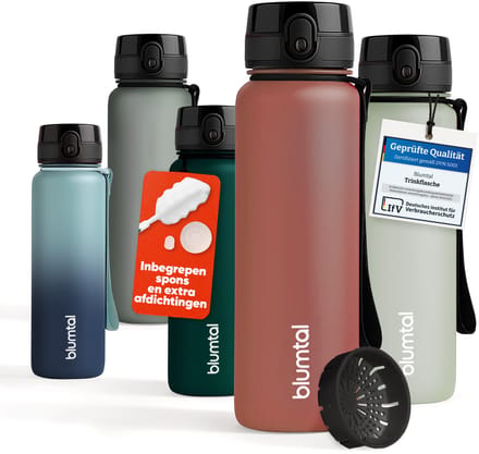 Blumtal Drinkfles - BPA Vrij - Lekvrij - Waterfles - 500 ml - Mauve