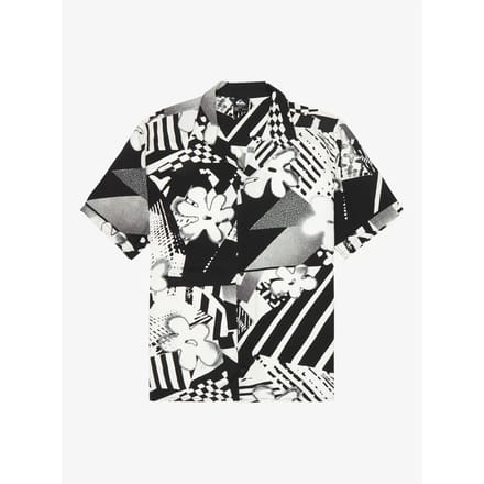 Quiksilver Safe Paradise Overhemd Met Korte Mouwen Grijs S Man
