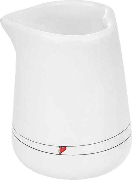 Melkkan Keramiek Wit HART 120 ml - Melkkannetje