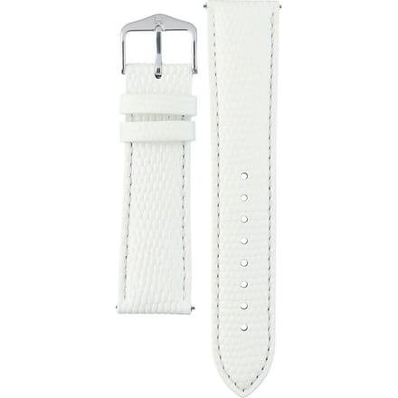 Hirsh Horlogeband -  Rainbow Wit - Leer - 20 mm
