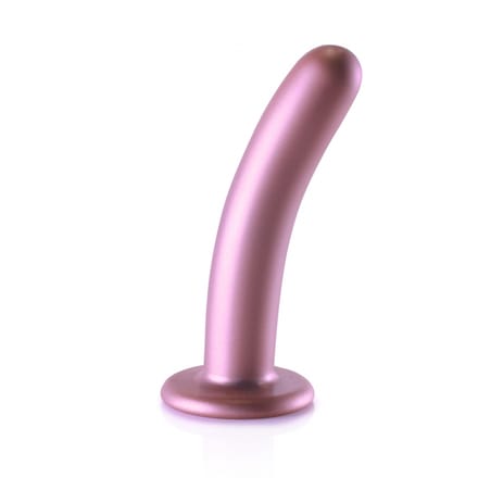 Ouch! by Shots Glad siliconen G-Spot Dildo - 6'' / 14,5 cm - Rose Gold - Roze
