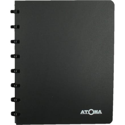 Adresboek Atoma A5 lijn 54vel 90gr PP assorti