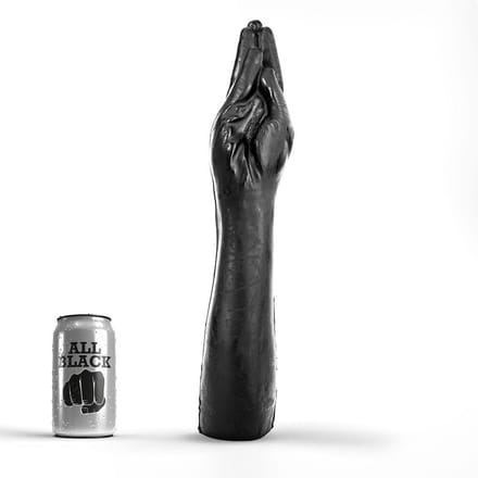 All Black Zwarte realistische fisting dildo
