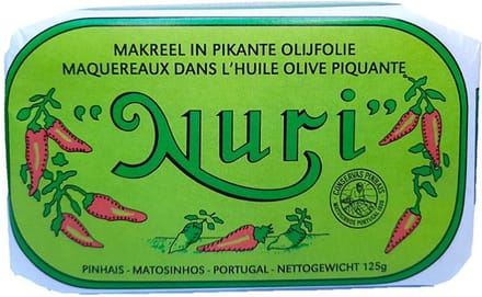 Makreel in pikante olijfolie (Nuri)