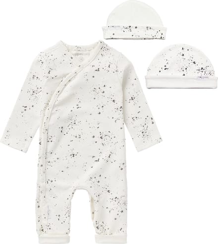 Noppies SET(2delig) Playsuit Noorvik Snow met Muts - 68