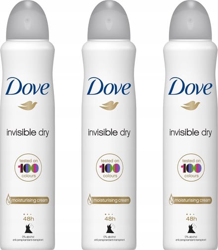 Dove Anti- Perspirant Spray XL - Invisible Dry - 3 x 250 ml - Dames