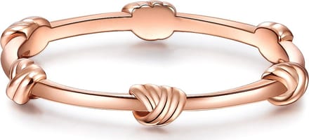 Gems München Dames Dames ring 925 sterling zilver 50 Roségoud 32019739