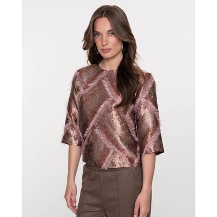 Geisha top 53950-20 25 gold/soft pink
