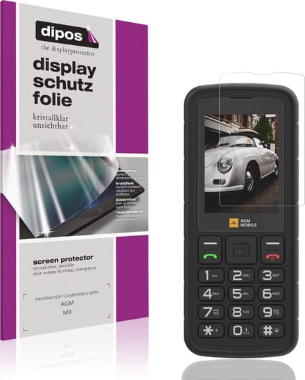 dipos – 4x Beschermfolie geschikt voor AGM M9 | Krasbestendige & heldere Screenprotector Ultra-Thin