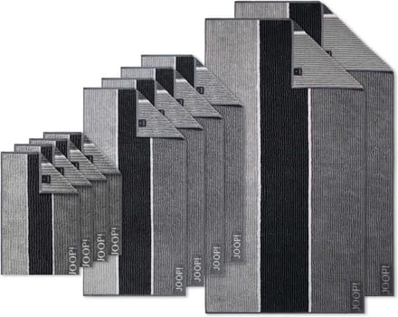 JOOP! Handdoek Signature Lines Een maat, 50x100 Set van 10