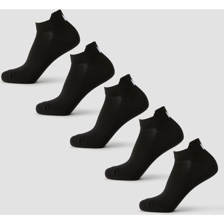 MP Unisex Sneakersokken (5 Pack) - Zwart - UK 2-5