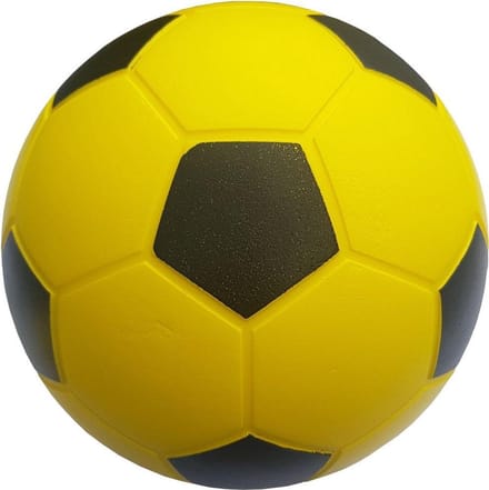 Coated Foamvoetbal Geel, Verzwaard, Indoor Voetbal