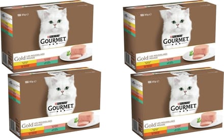 Gourmet Gold Multipack - Kattenvoer - 4 x Mix 12x85 g