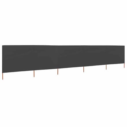 vidaXL - Windscherm - 5-panelen - 600x120 - cm - stof - antraciet