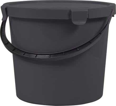 Plast Team Berry - Emmer met  deksel - Donkergrijs / 10L