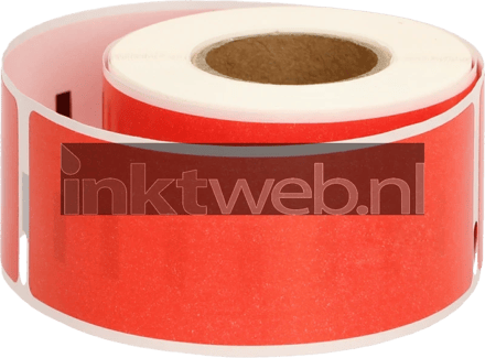 FLWR - Labels / Dymo 99010 / rood / Geschikt voor Dymo
