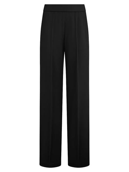 Wide Fit’ jersey broek Van Peter Hahn zwart