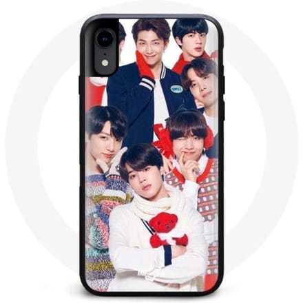 Coque pour Iphone XR BTS Affiche Memebers Cadeau de Noël 2023