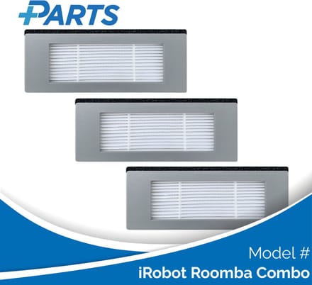 iRobot Roomba Combo Filters (3 Stuks, Plus.Parts® alternatief voor 4720114)