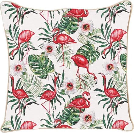 Signare Kussenhoes - Gobelin - Flamingo - 45 cm